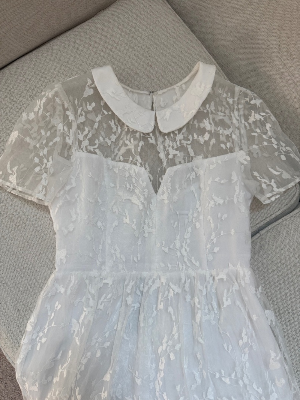 BCBGeneration White Lace Dress
